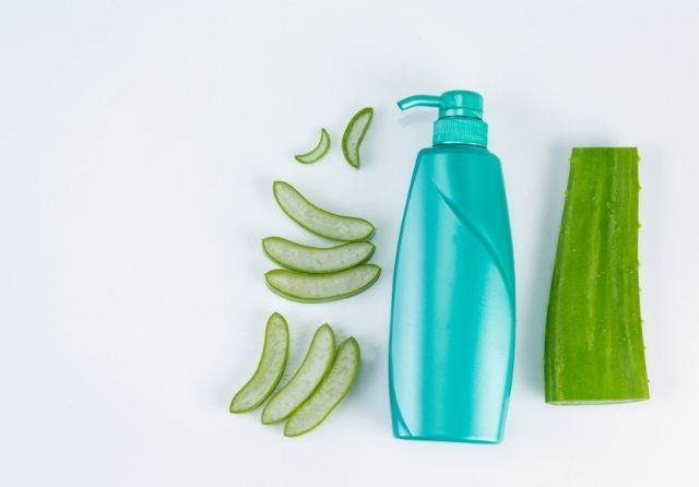 Natürliche Aloe vera für das Haar